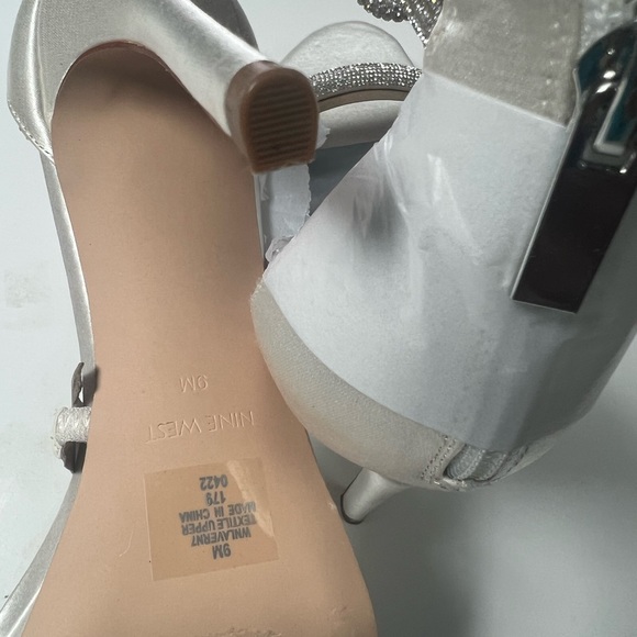 Nine west Lavern women's Strappy Heeled stiletto Sandals Ivory 9m - Picture 7 of 13